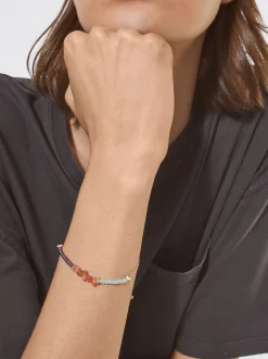 PARFOIS Pulsera Ajustable Con Piedra Multicor Cheap