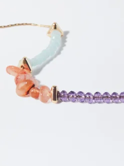 PARFOIS Pulsera Ajustable Con Piedra Multicor Cheap