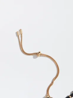 PARFOIS Pulsera Ajustable Con Resina Negro Outlet