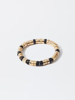 PARFOIS Pulsera Ajustable Con Resina Negro Cheap