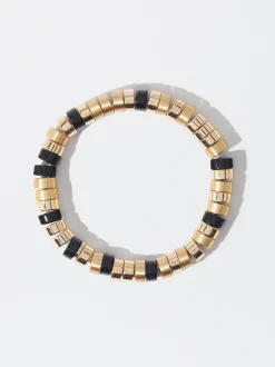 PARFOIS Pulsera Ajustable Con Resina Negro Cheap