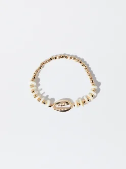 PARFOIS Pulsera Con Concha Dorado Best