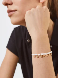PARFOIS Pulsera De Concha Con Tr&eacute;bol Dorado Store