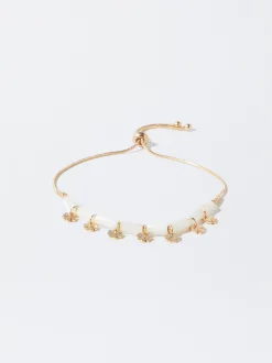 PARFOIS Pulsera De Concha Con Tr&eacute;bol Dorado Store