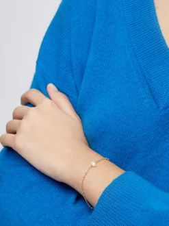 PARFOIS Pulsera Dorada Con Perla Dorado Discount