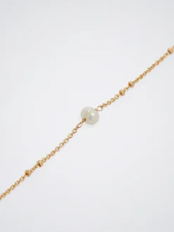 PARFOIS Pulsera Dorada Con Perla Dorado Discount
