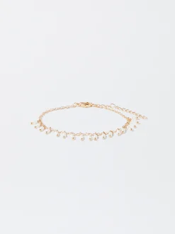 PARFOIS Pulsera Dorada Con Perlas Dorado Cheap