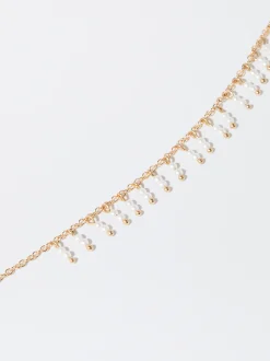 PARFOIS Pulsera Dorada Con Perlas Dorado Cheap