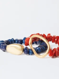 PARFOIS Pulsera El&aacute;stica Bicolor Multicor Best