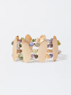 PARFOIS Pulsera El&aacute;stica Con Piedras Multicor Sale