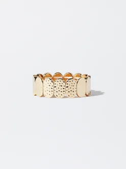 PARFOIS Pulsera El&aacute;stica Dorada Dorado Shop