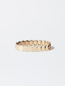 PARFOIS Pulsera El&aacute;stica Dorada Dorado Discount
