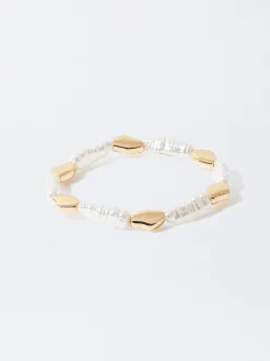 PARFOIS Pulsera El&aacute;stica Dorada Dorado Clearance