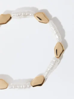 PARFOIS Pulsera El&aacute;stica Dorada Dorado Clearance