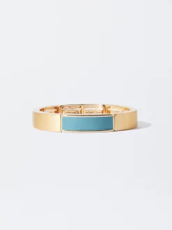 PARFOIS Pulsera El&aacute;stica Esmaltada Multicor Flash Sale