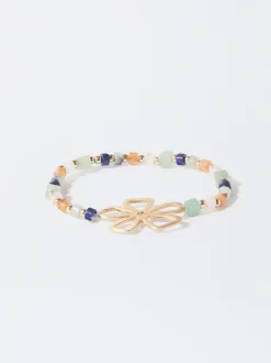 PARFOIS Pulsera Flor Con Cer&aacute;mica Multicor Outlet