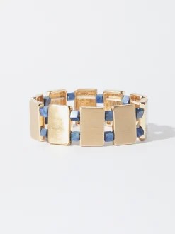 PARFOIS Pulsera Piedra Natural Azul Sale