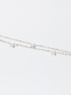 PARFOIS Pulsera Plateada Con Estrellas Plateado Cheap
