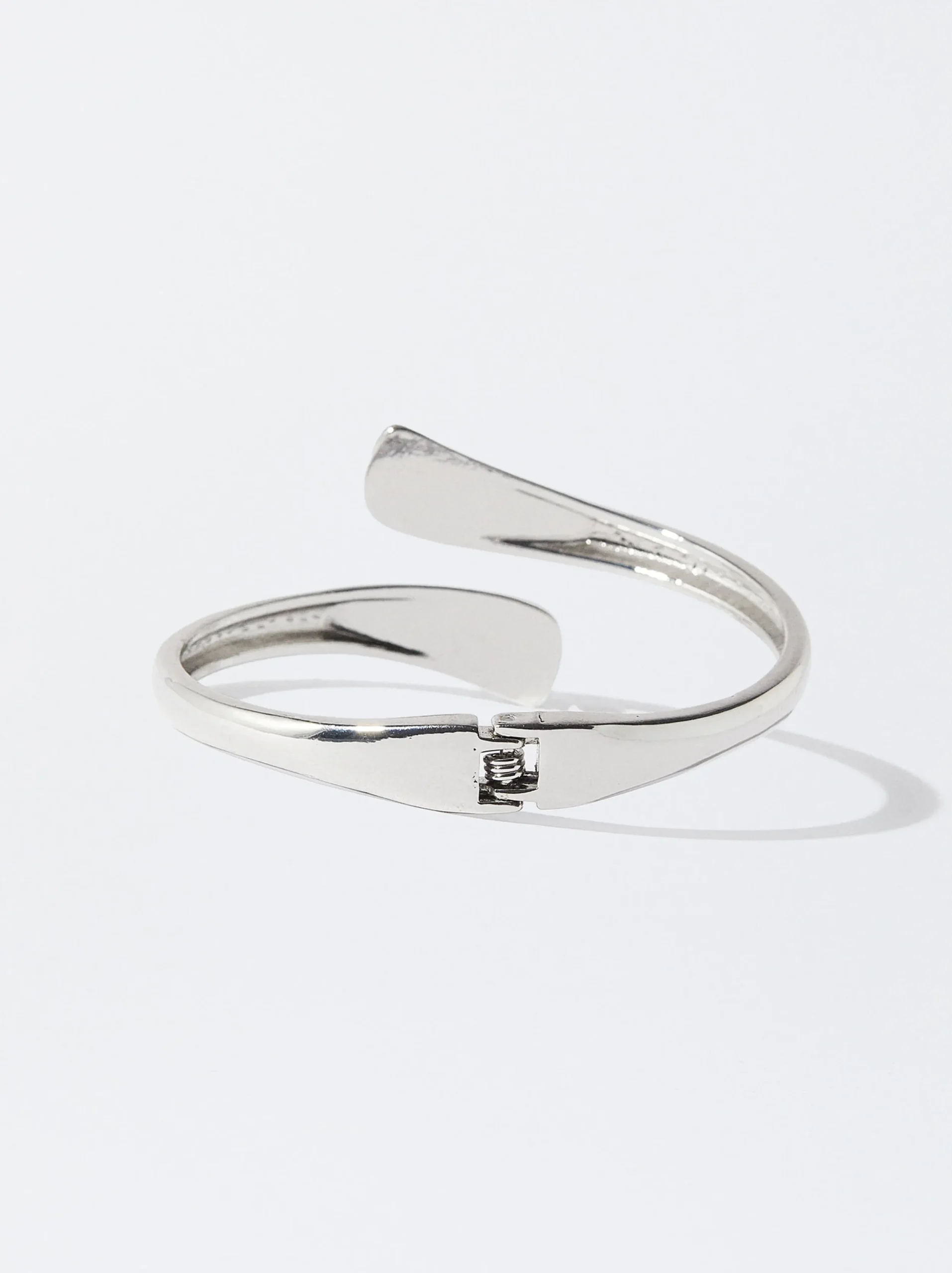 PARFOIS Pulsera Rígida Plateada Plateado Store