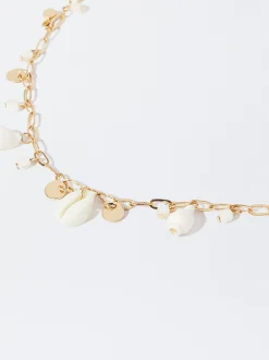 PARFOIS Pulsera Tobillera Con Concha Blanco Hot