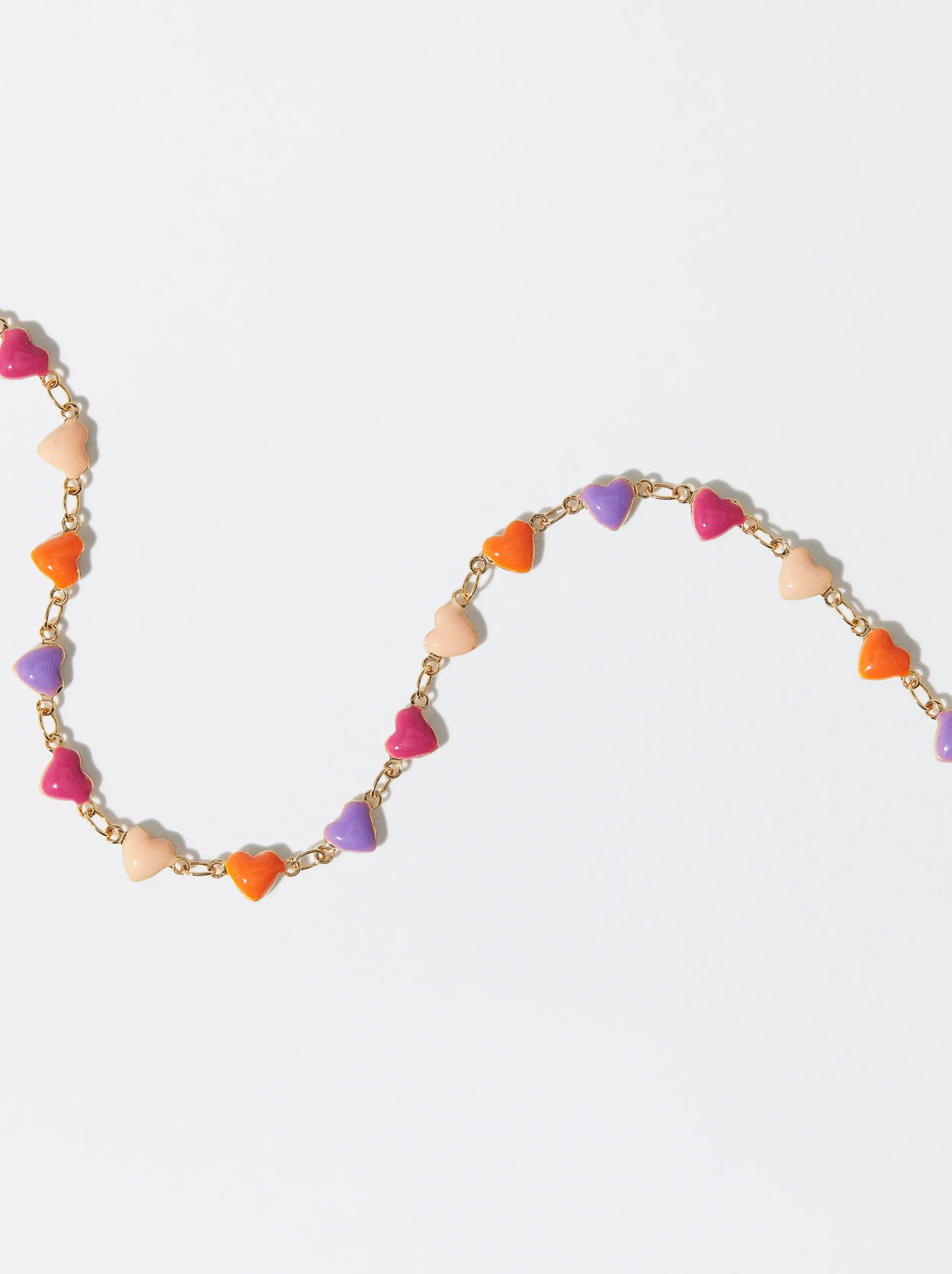 PARFOIS Pulsera Tobillera Con Corazones Multicor Flash Sale