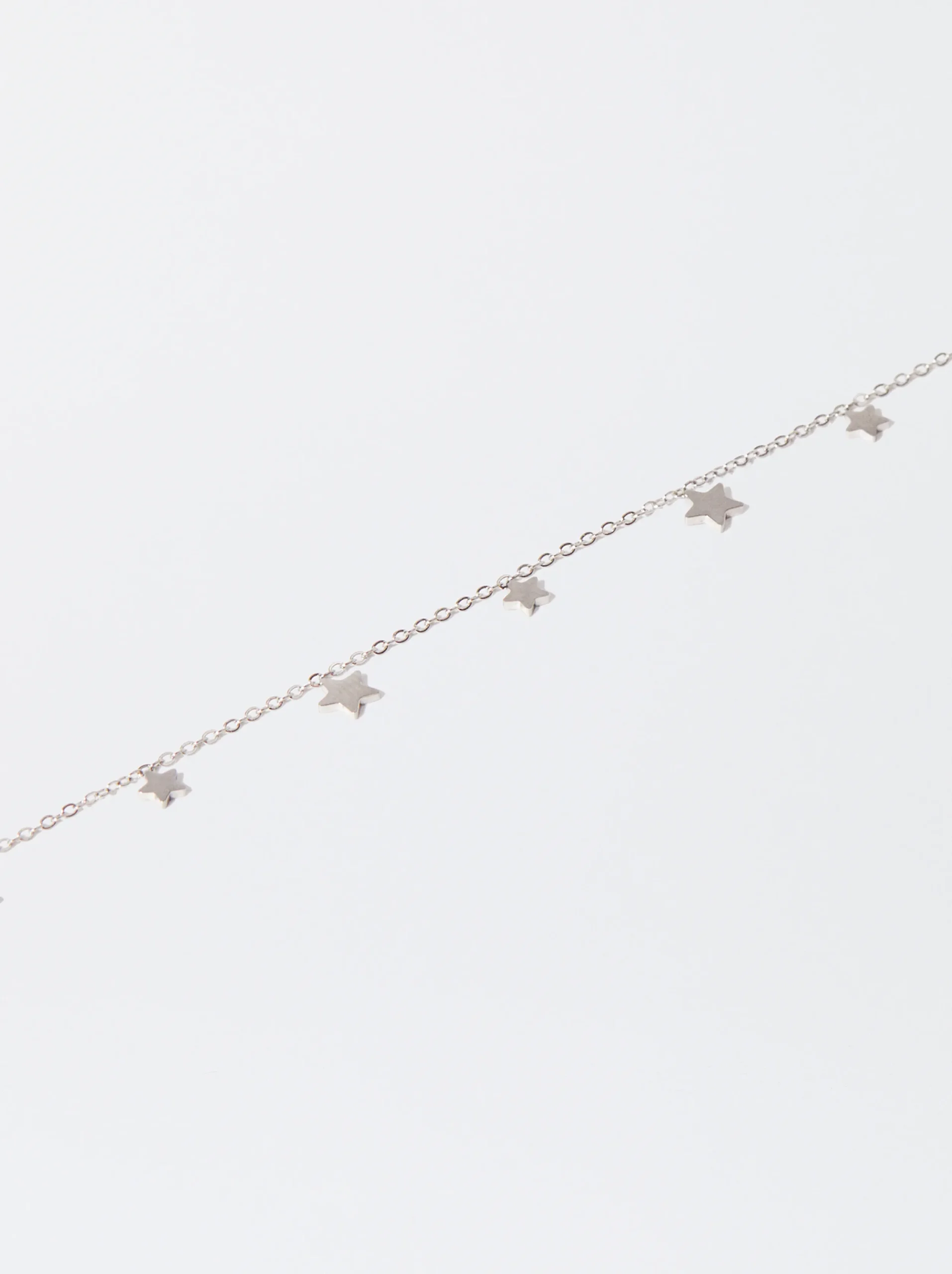 PARFOIS Pulsera Tobillera Con Estrellas Plateado Discount