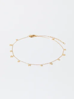 PARFOIS Pulsera Tobillera Con Estrellas Dorado Outlet