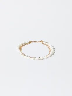 PARFOIS Pulsera Tobillera Concha Dorado Shop