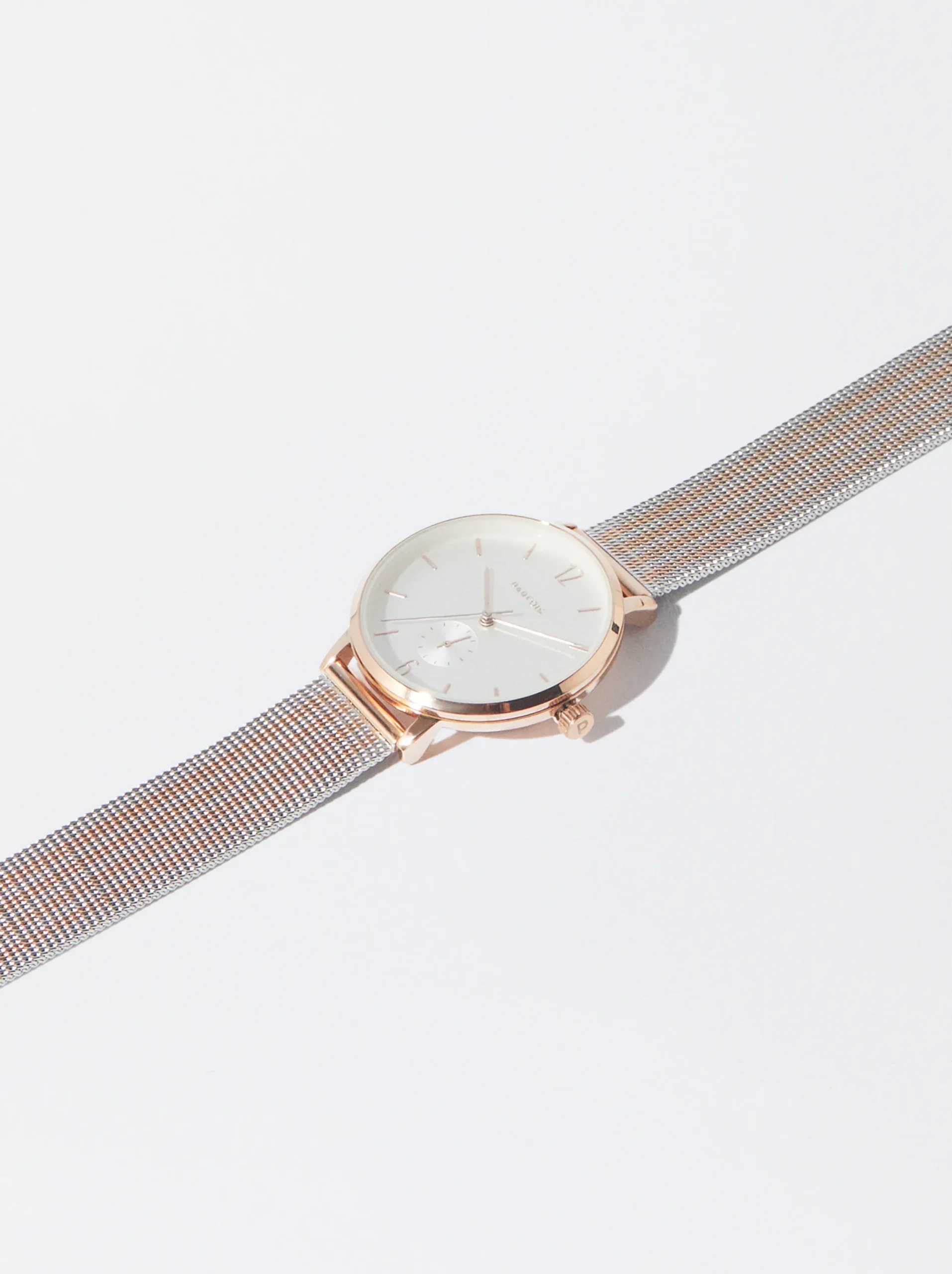 PARFOIS Reloj Acero Correa De Malla Metálica Plateado Store
