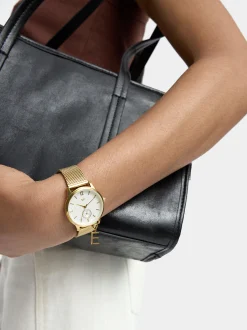 PARFOIS Reloj Acero Personalizable Dorado Outlet