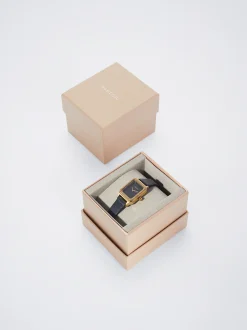 PARFOIS Reloj Con Caja Cuadrada Negro Clearance