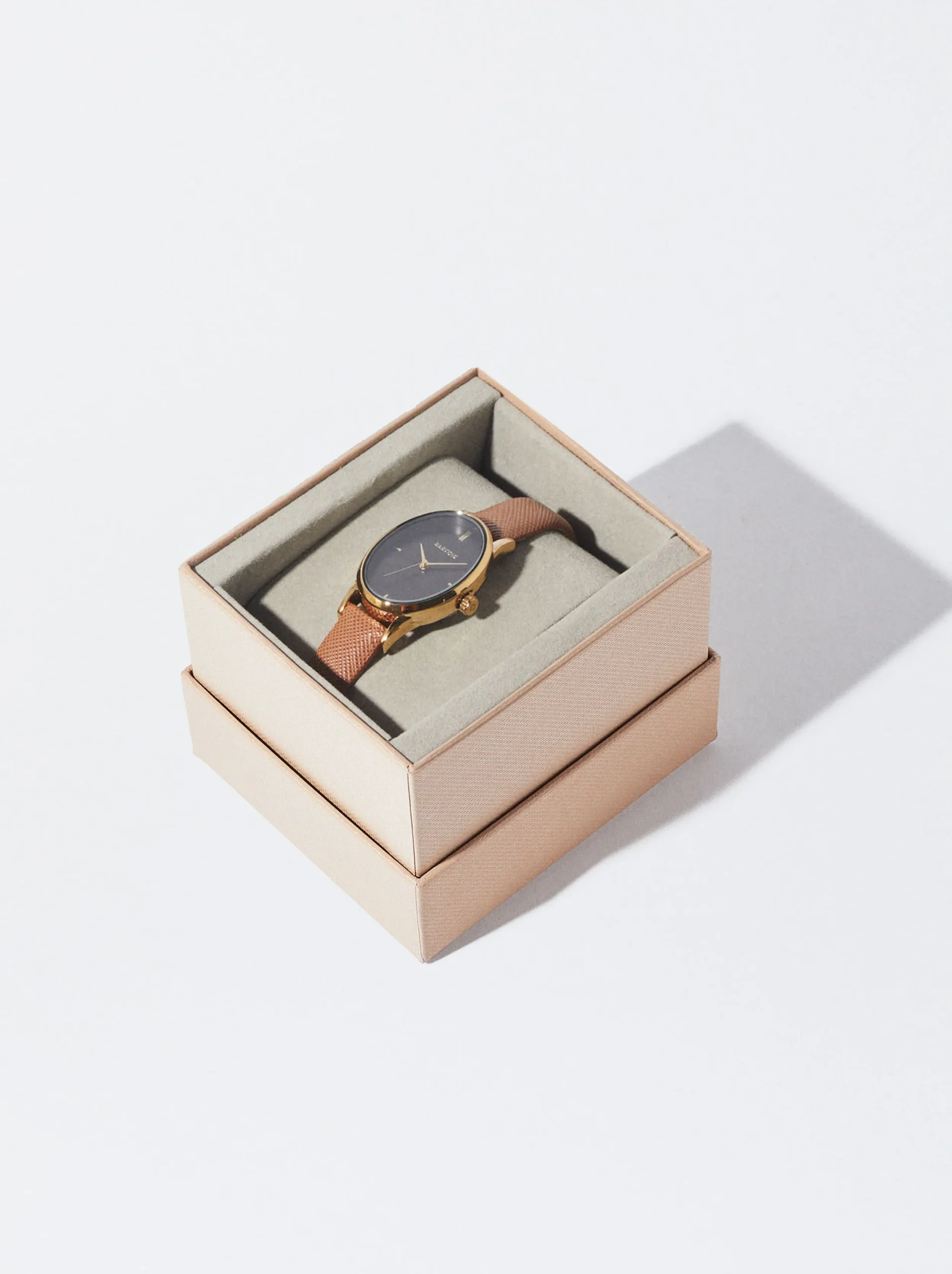 PARFOIS Reloj Con Caja Redonda Camel Store