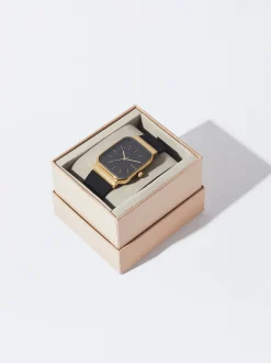 PARFOIS Reloj Con Correa De Silicona Negro Clearance