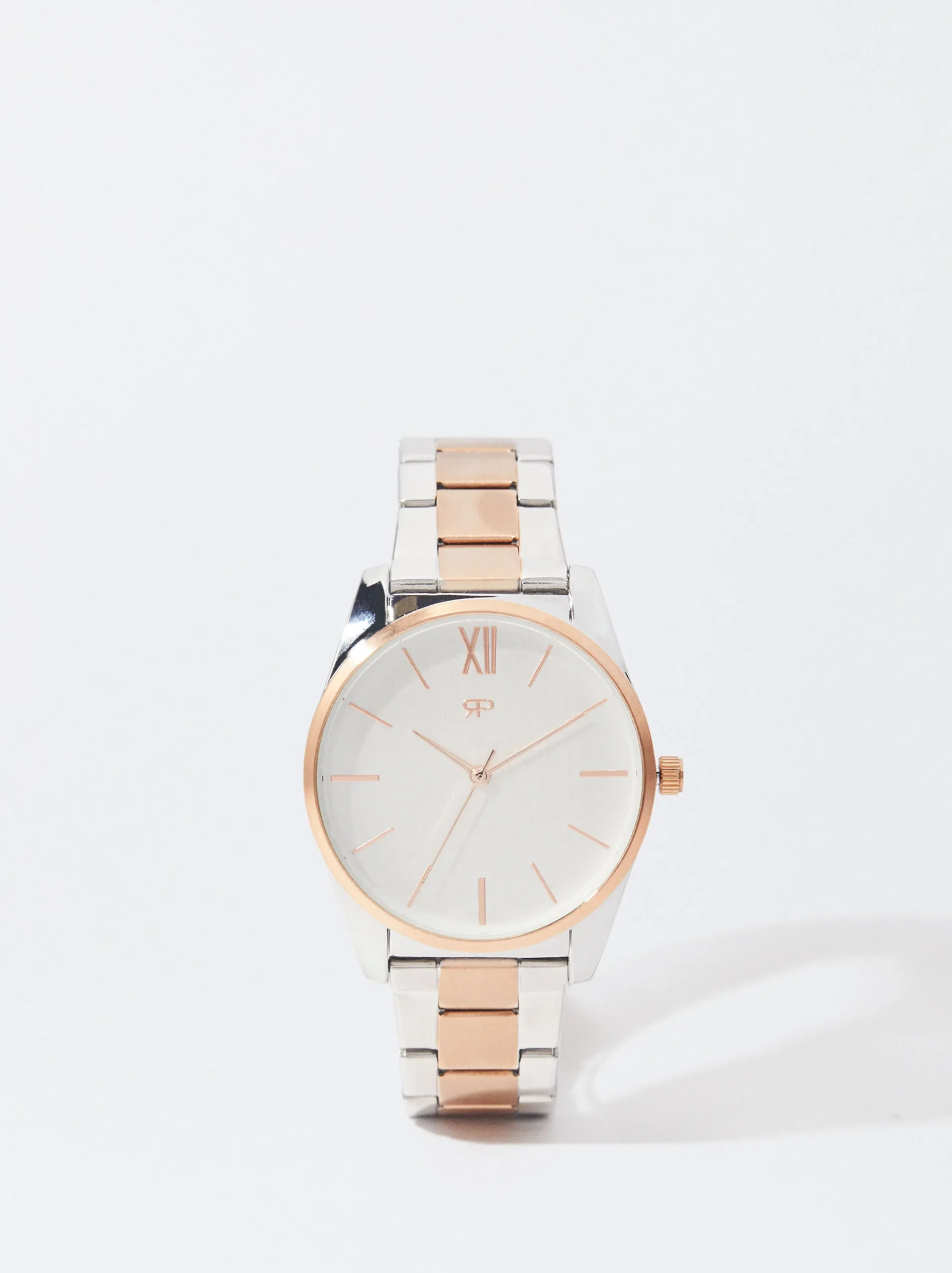 PARFOIS Reloj Con Pulsera De Acero Bicolor Multicor Flash Sale