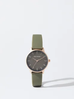 PARFOIS Reloj Correa De Silicona Caqui Hot