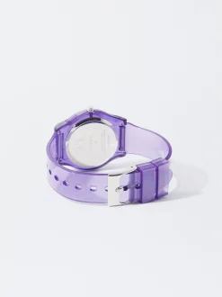 PARFOIS Reloj Correa De Silicona Violeta Store