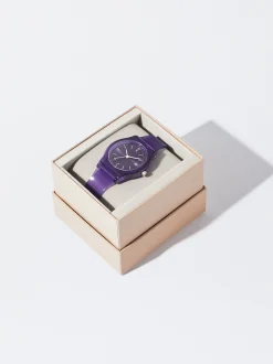 PARFOIS Reloj Correa De Silicona Violeta Store
