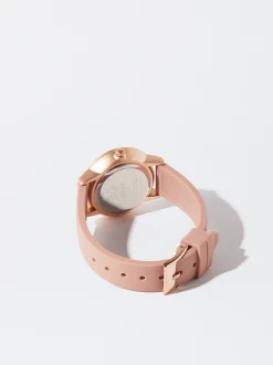 PARFOIS Reloj Correa De Silicona Rosa Cheap