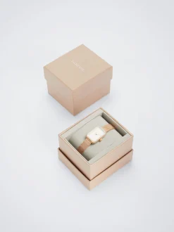PARFOIS Reloj De Acero Con Caja Cuadrada Oro Rosa Online