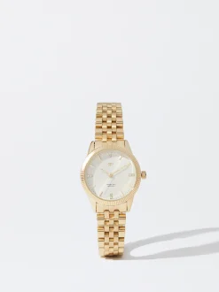 PARFOIS Reloj De Pulsera De Acero Discount