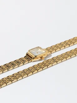 PARFOIS Reloj Pulsera Doble Dorado New