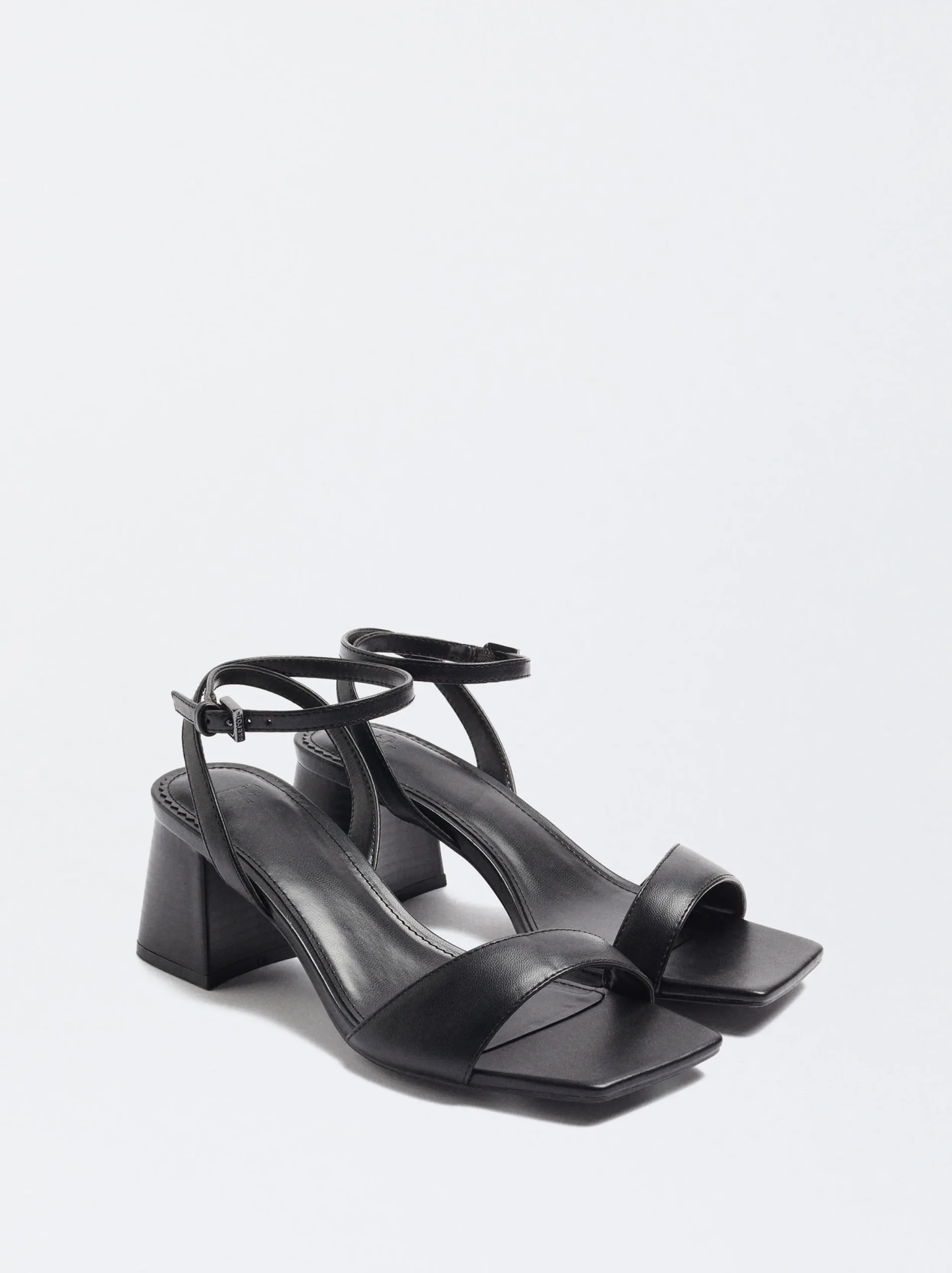 PARFOIS Sandalia Tacón Pulsera Negro Best Sale