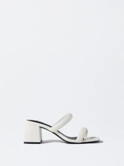 PARFOIS Sandalia Tac&oacute;n Tiras Blanco Shop
