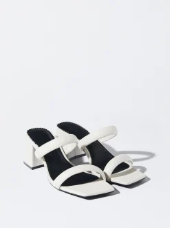 PARFOIS Sandalia Tacón Tiras Blanco Shop
