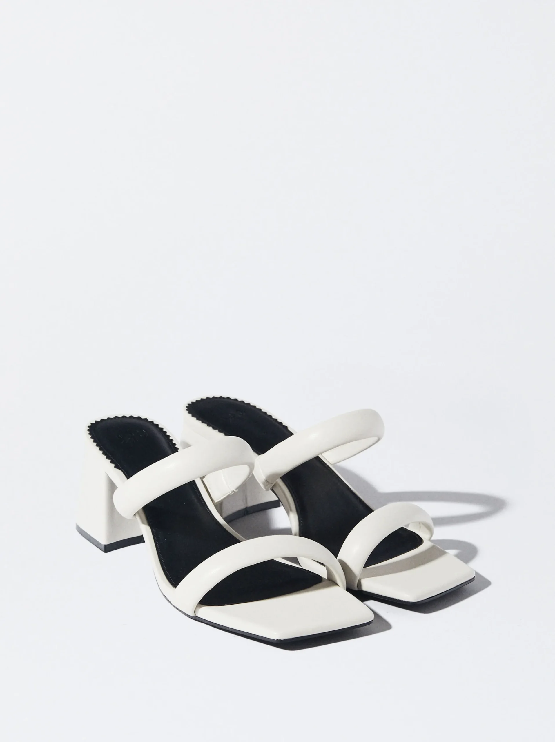 PARFOIS Sandalia Tacón Tiras Blanco Shop