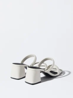 PARFOIS Sandalia Tacón Tiras Blanco Shop