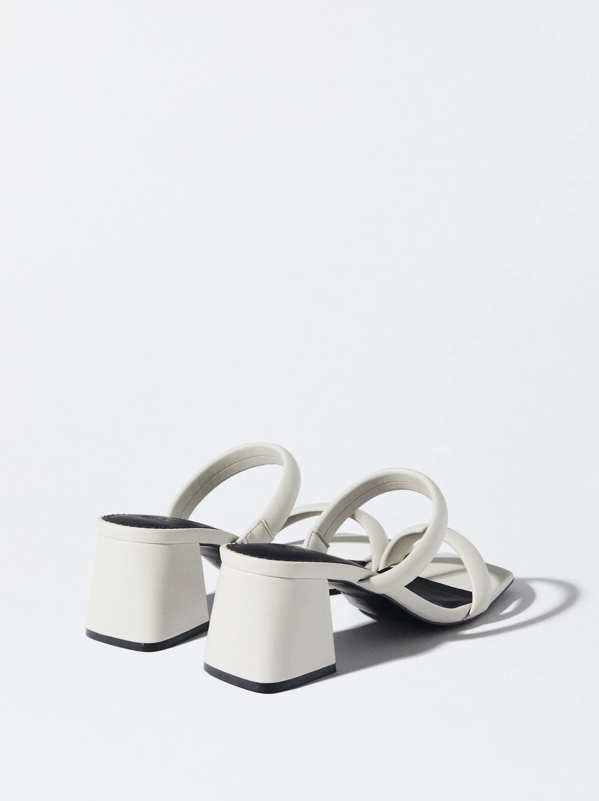 PARFOIS Sandalia Tacón Tiras Blanco Shop