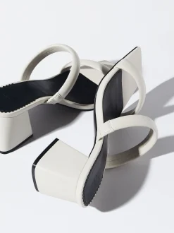 PARFOIS Sandalia Tacón Tiras Blanco Shop