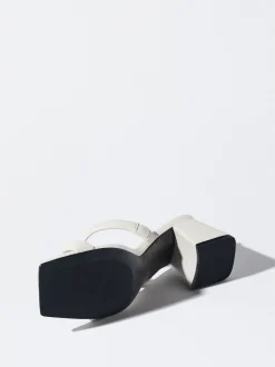 PARFOIS Sandalia Tacón Tiras Blanco Shop