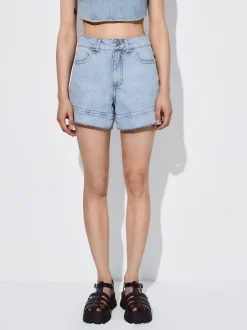 PARFOIS Shorts Denim Azul Fashion